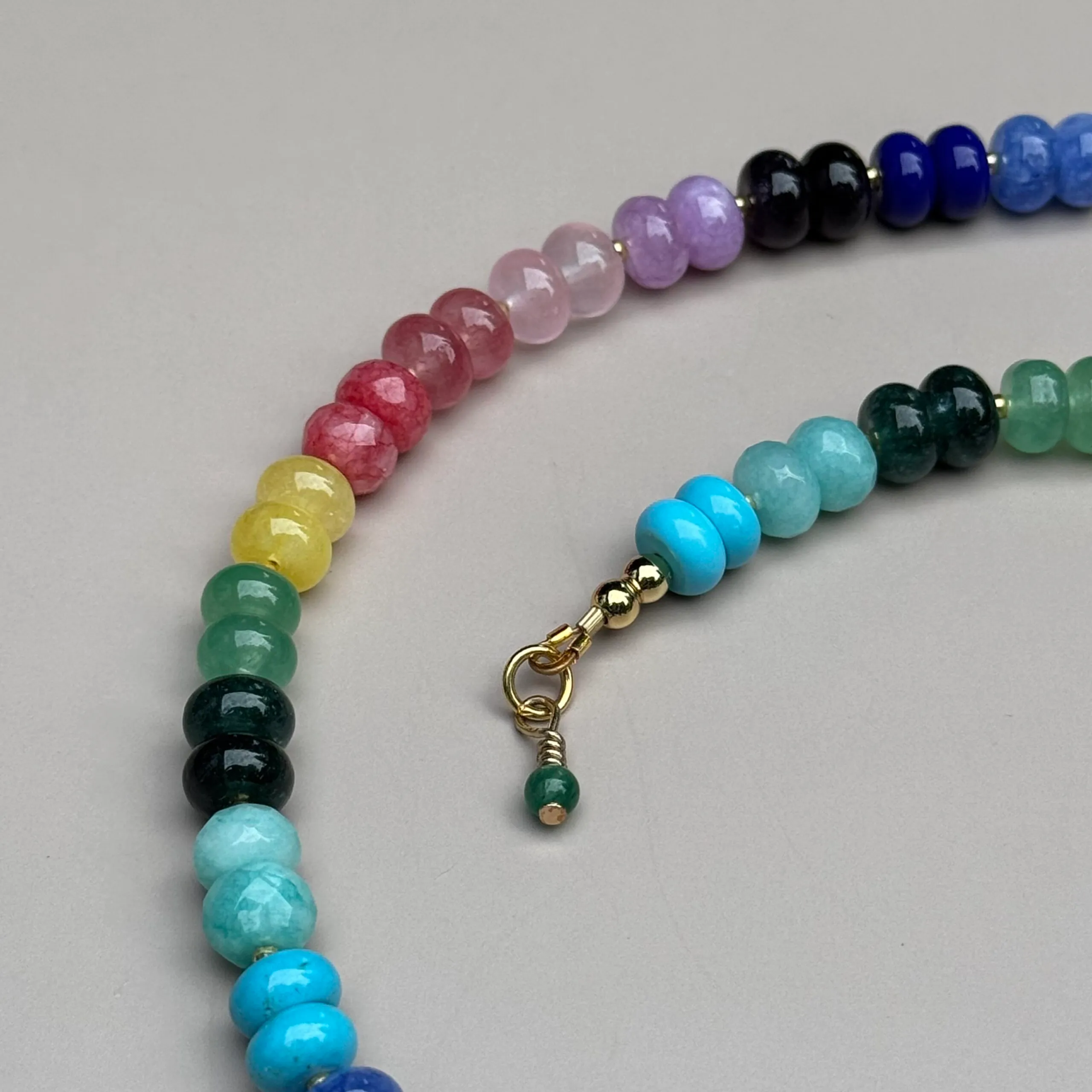 the rosa necklace - rainbow view 2