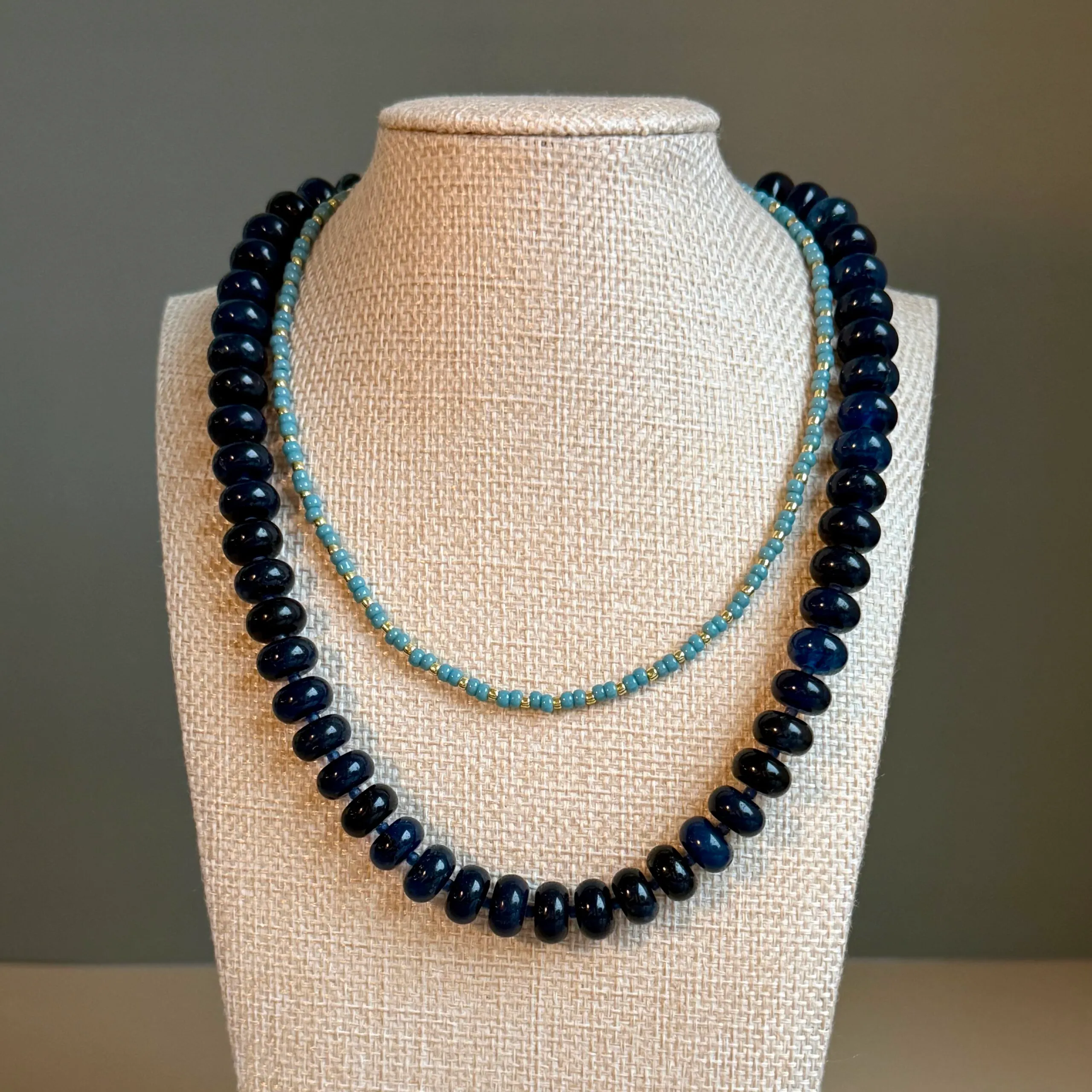 the ayla necklace - navy view 5