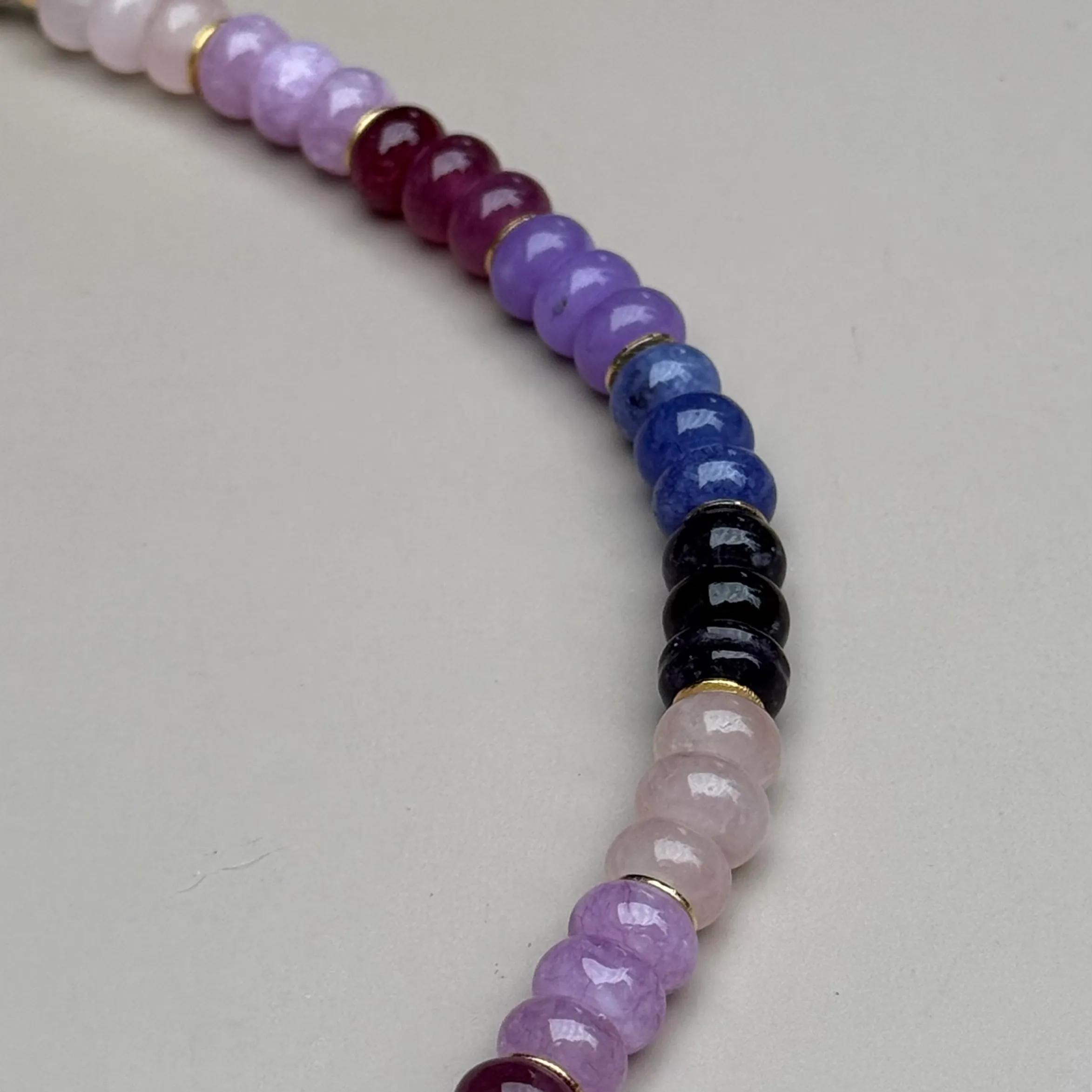 the rosa necklace - purples view 2