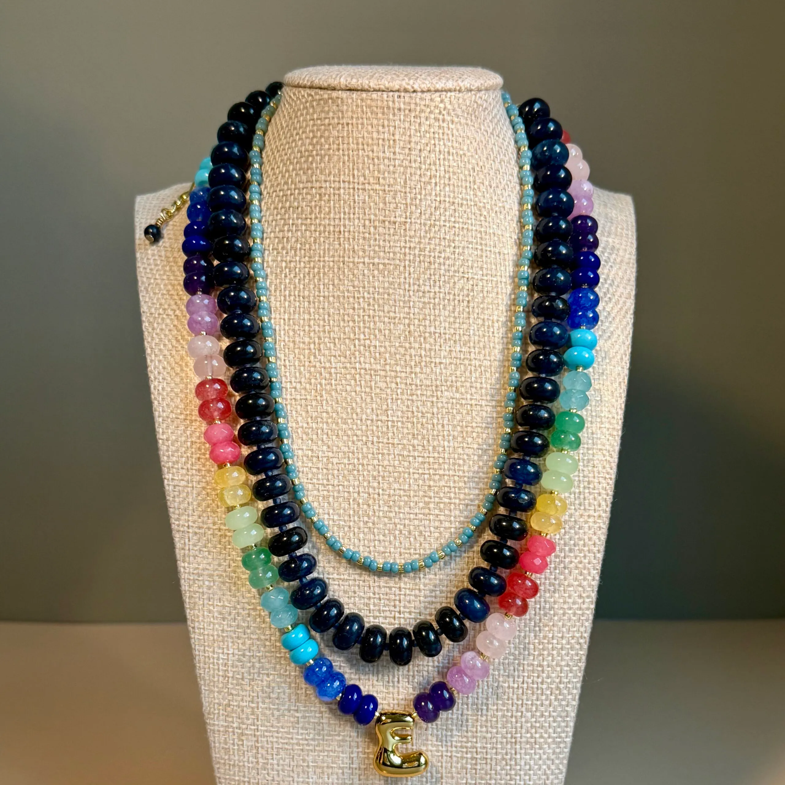 the rosa necklace - rainbow view 5