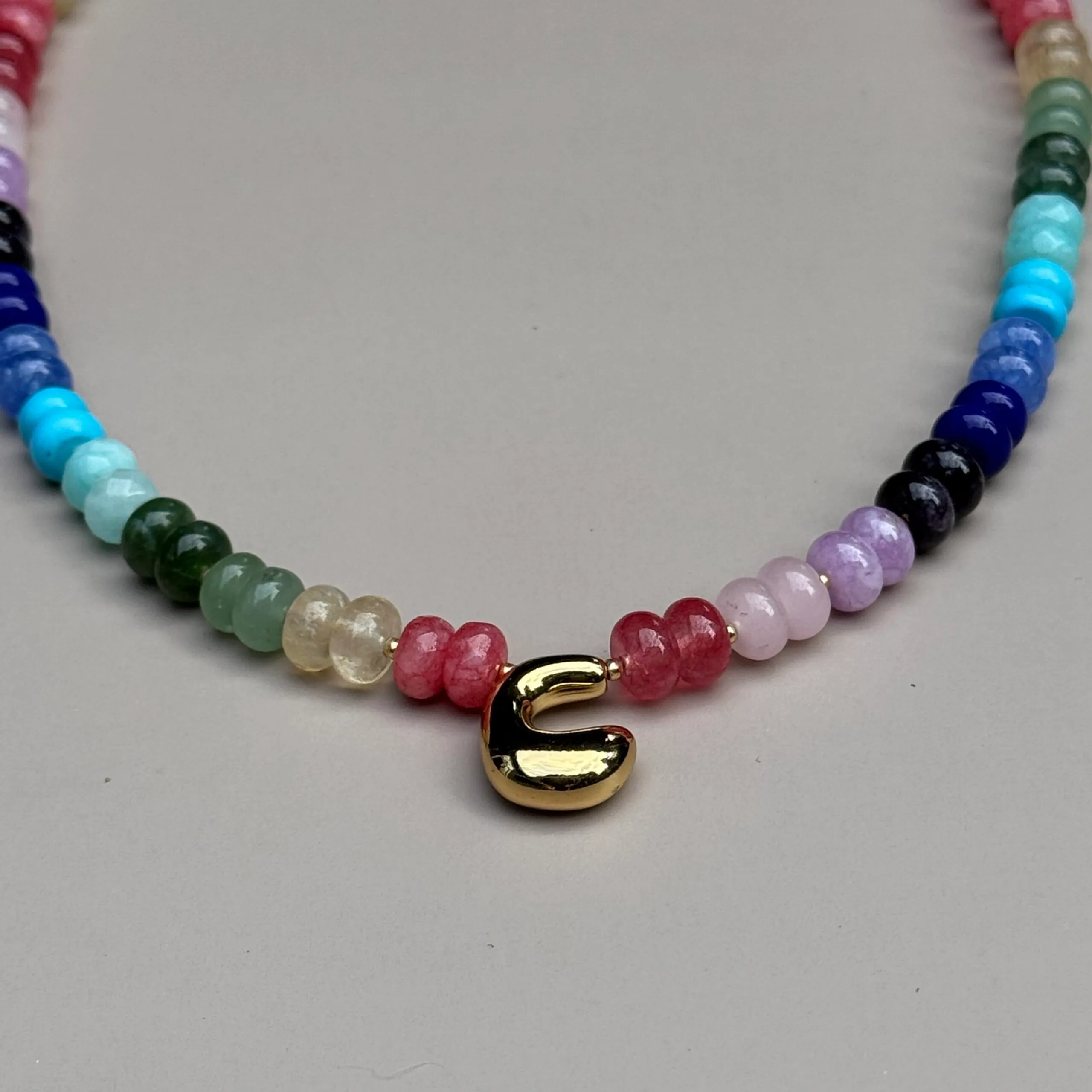 the rosa necklace - rainbow view 4