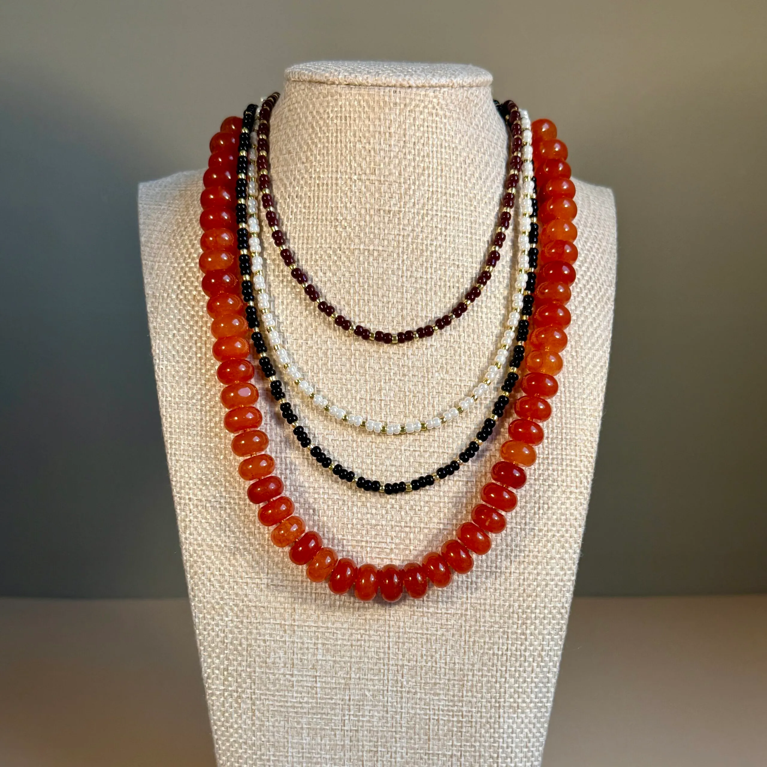 the ayla necklace - orange view 4