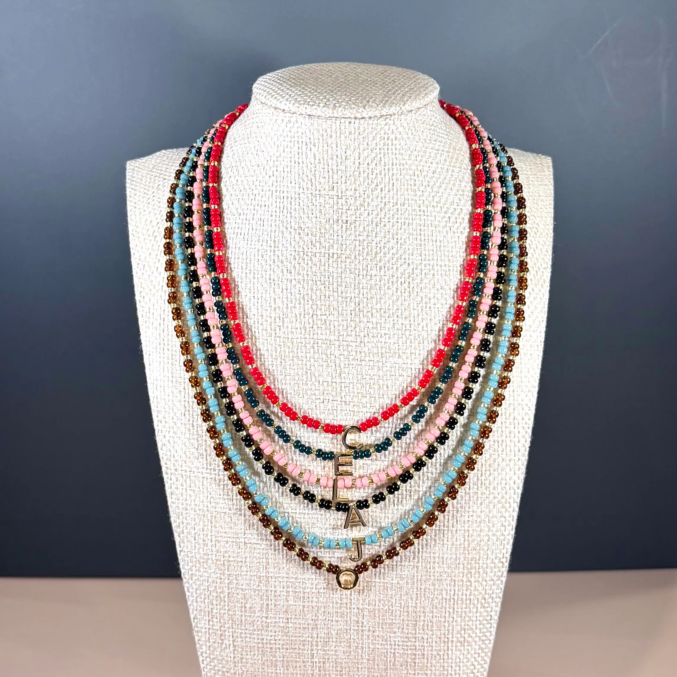 the olivia necklace - pinks view 6