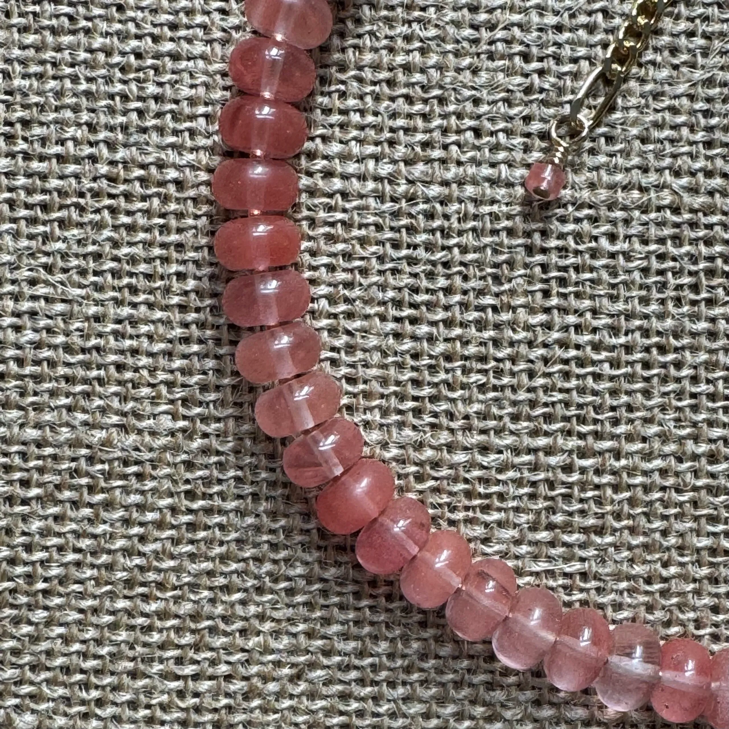 the ayla necklace - blush view 2