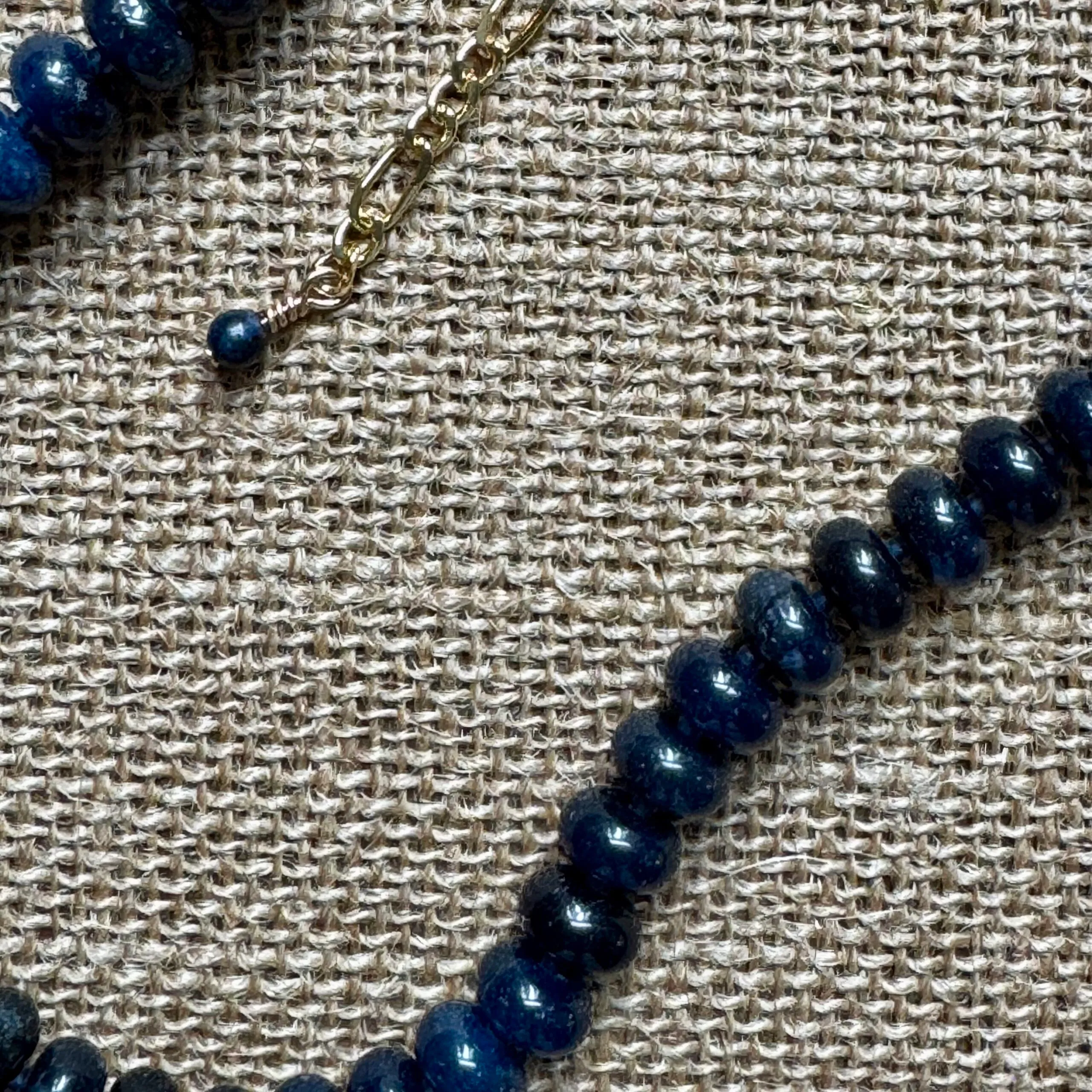 the ayla necklace - navy view 2