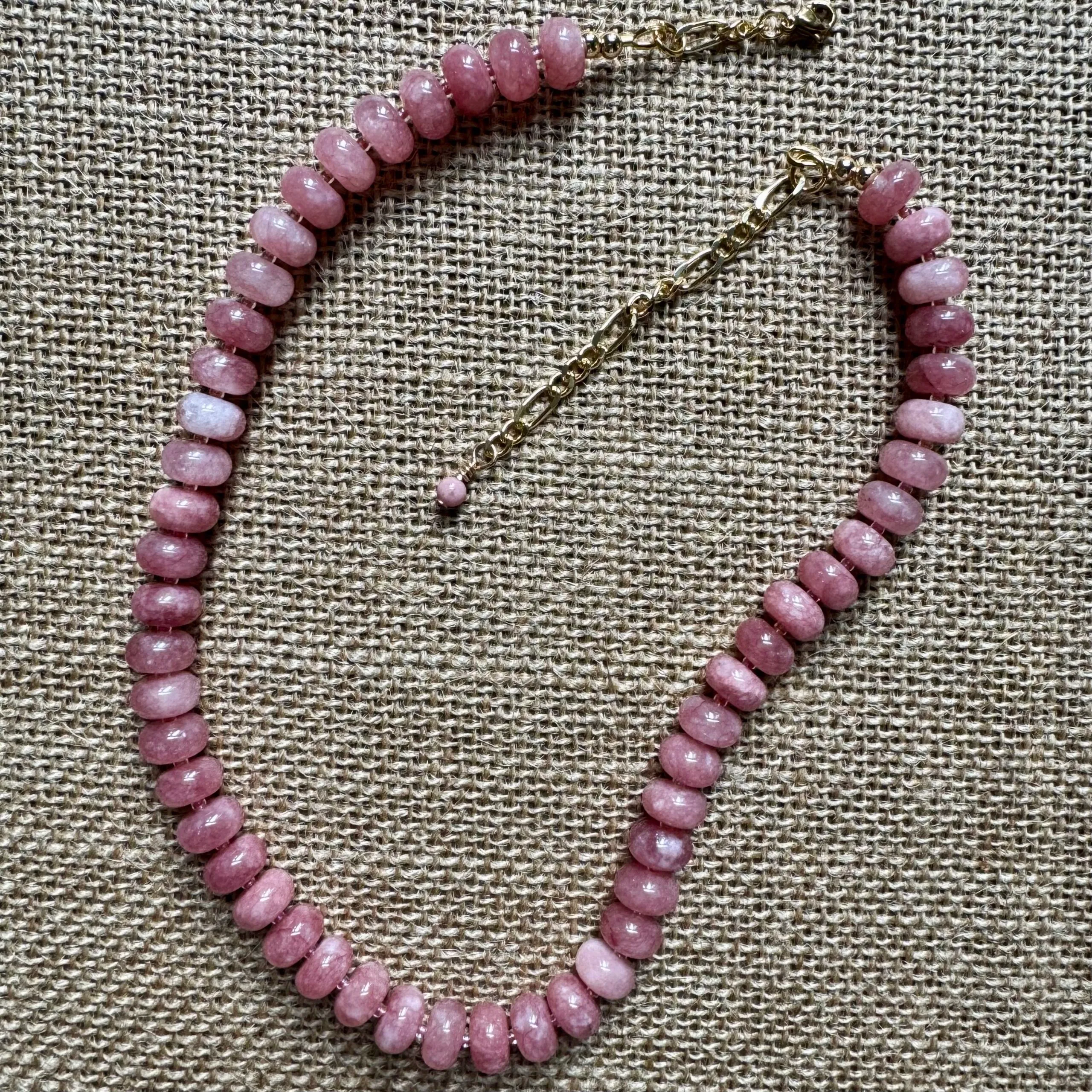the ayla necklace - mauve