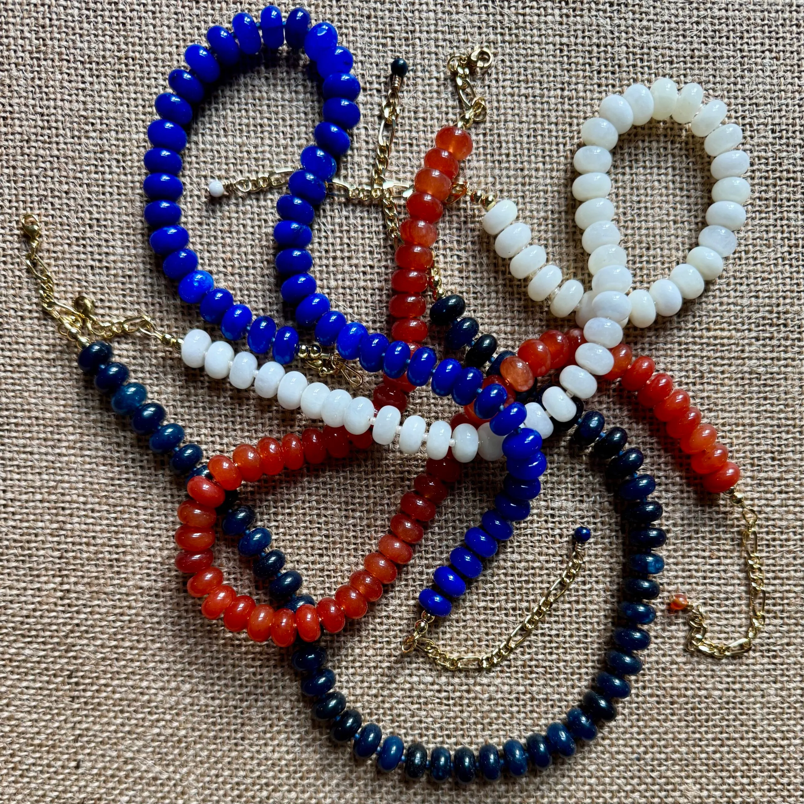 the ayla necklace - navy view 3