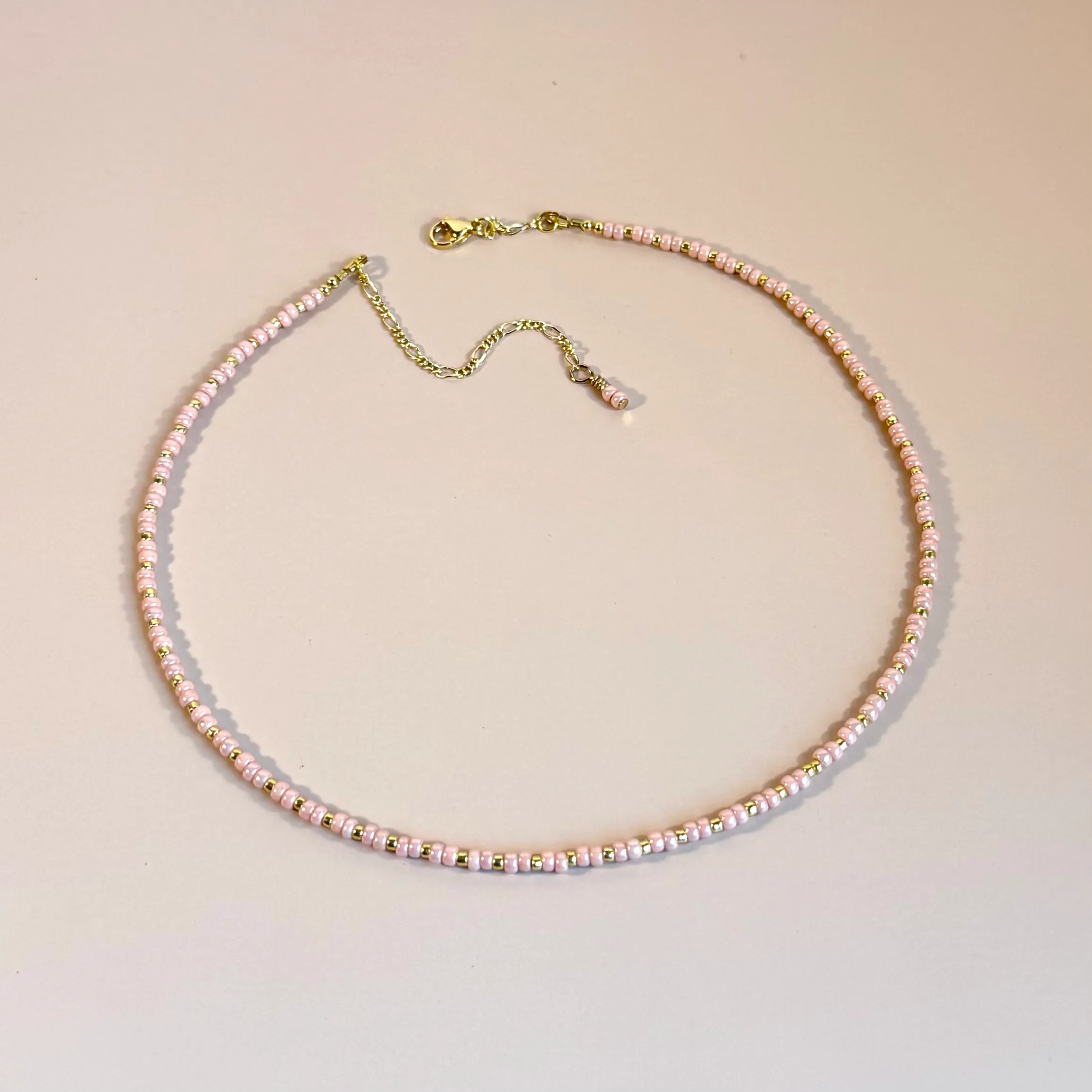 the olivia necklace - pinks view 2