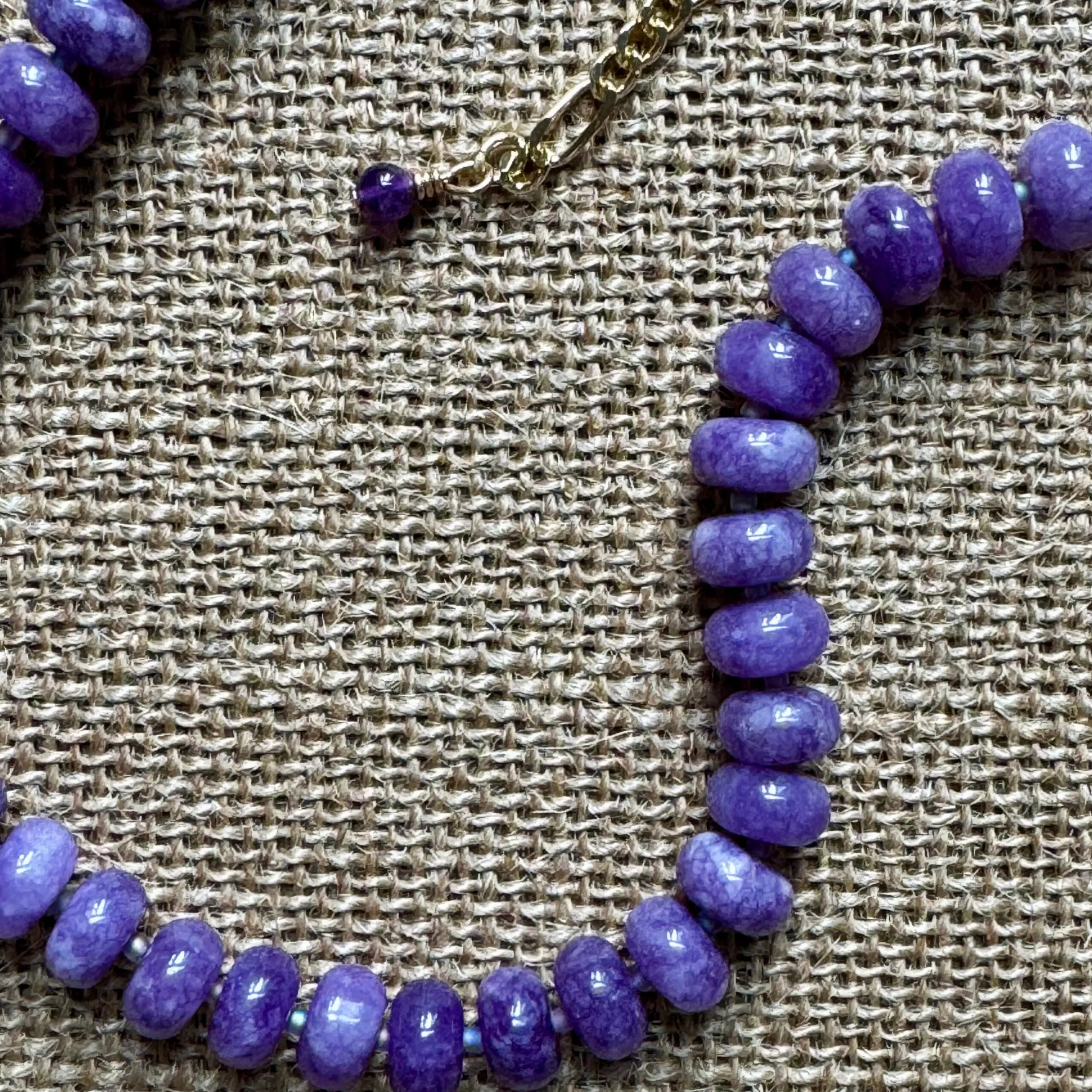the ayla necklace - purple view 2