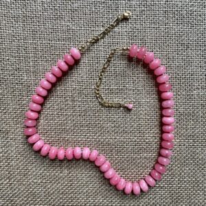 the ayla necklace - bright pink