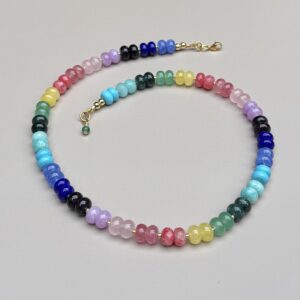 the rosa necklace - rainbow