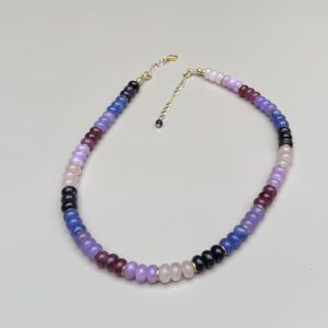 the rosa necklace - purples