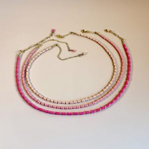 the olivia necklace - pinks